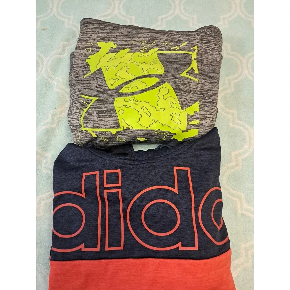 Under Armour and Adidas Youth Medium Sweat Shirts